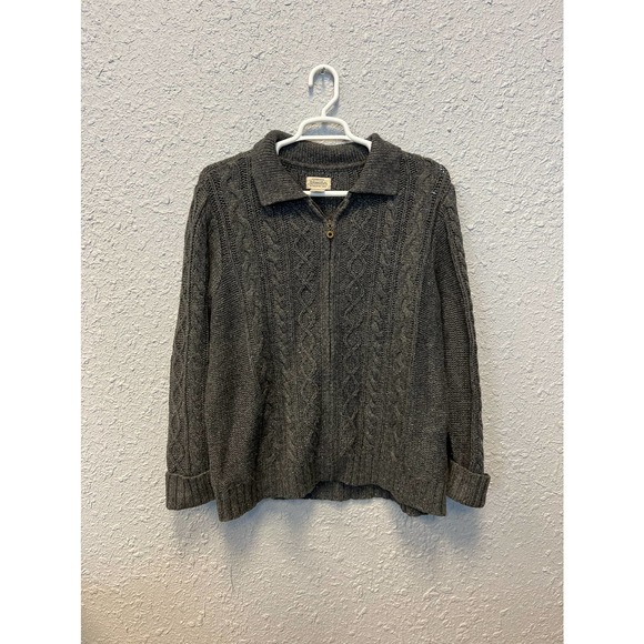Women's Vintage St. John's Bay Authentic 1/4 Zip Sweater Pullover Wool Blend - Picture 1 of 6